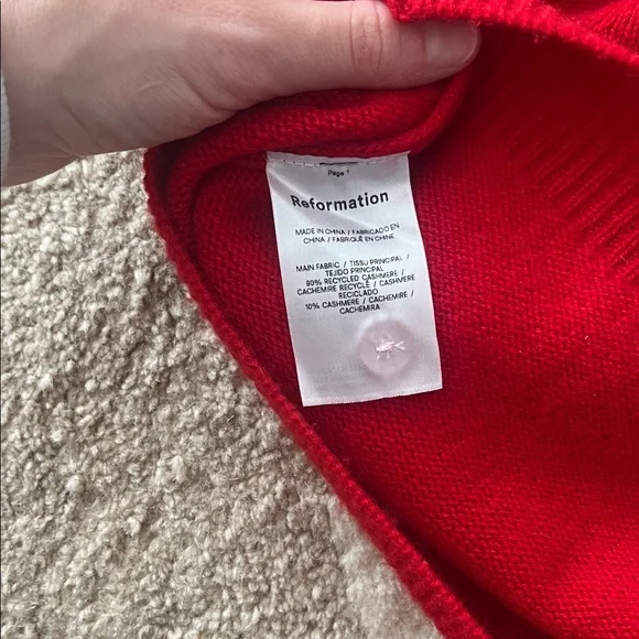 Reformation Carla Cashmere Cardigan Sweater - Picture 4 of 4